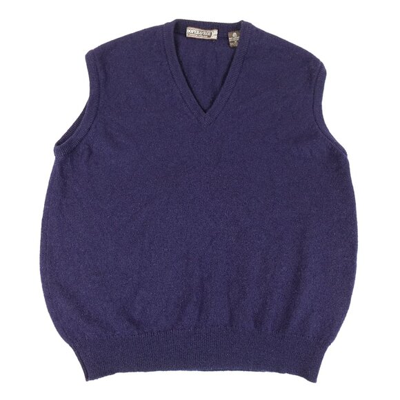 Vintage Cooper & Roe Lambswool Fine Knit Sweater Vest Men's M Made in England - Picture 1 of 8